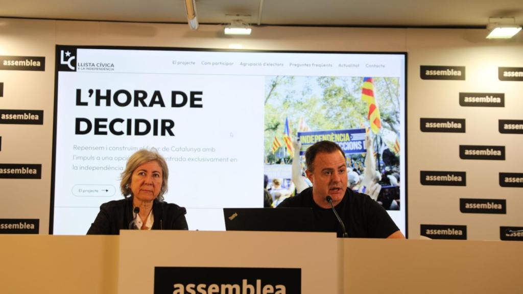 Dolors Feliu, presidenta de la ANC, y Uriel Bertran, coordinador de Estrategia y Discurso