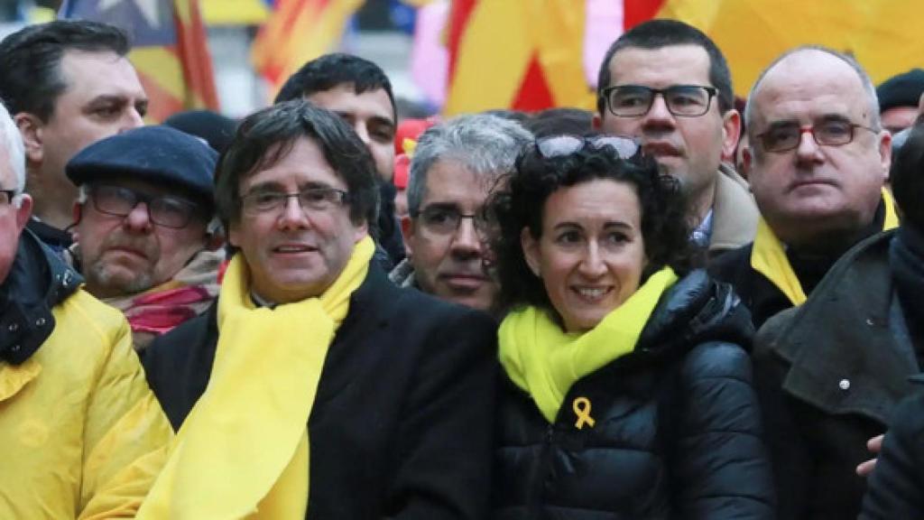 Marta Rovira y Carles Puigdemont