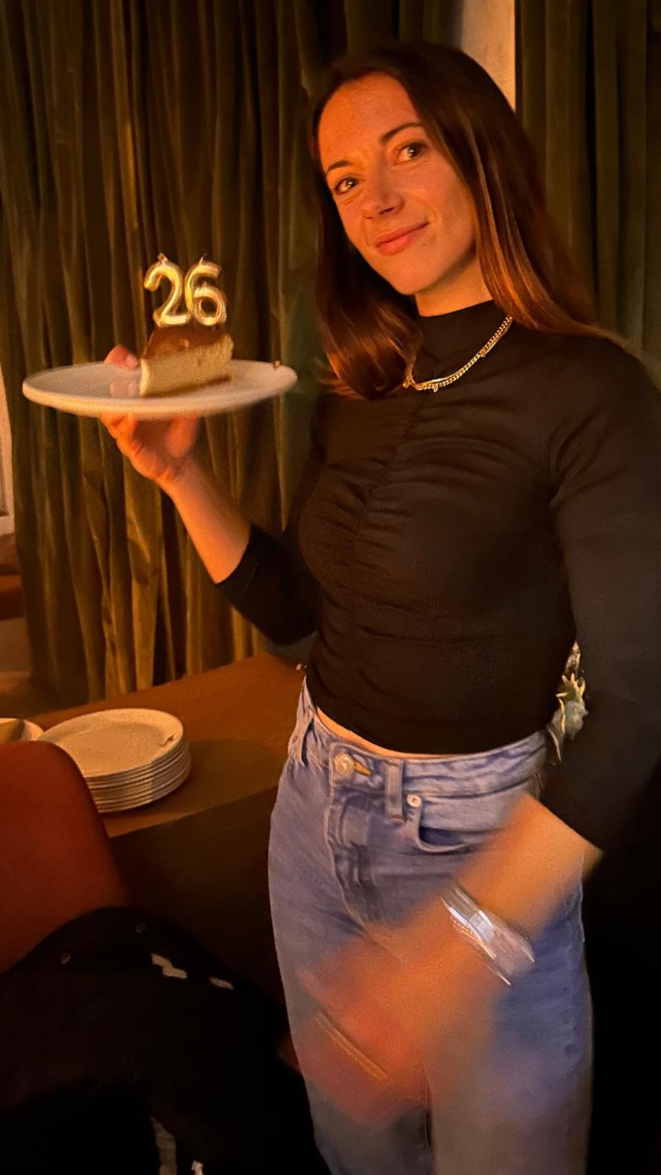Aitana Bonmatí, celebrando su 26 cumpleaños