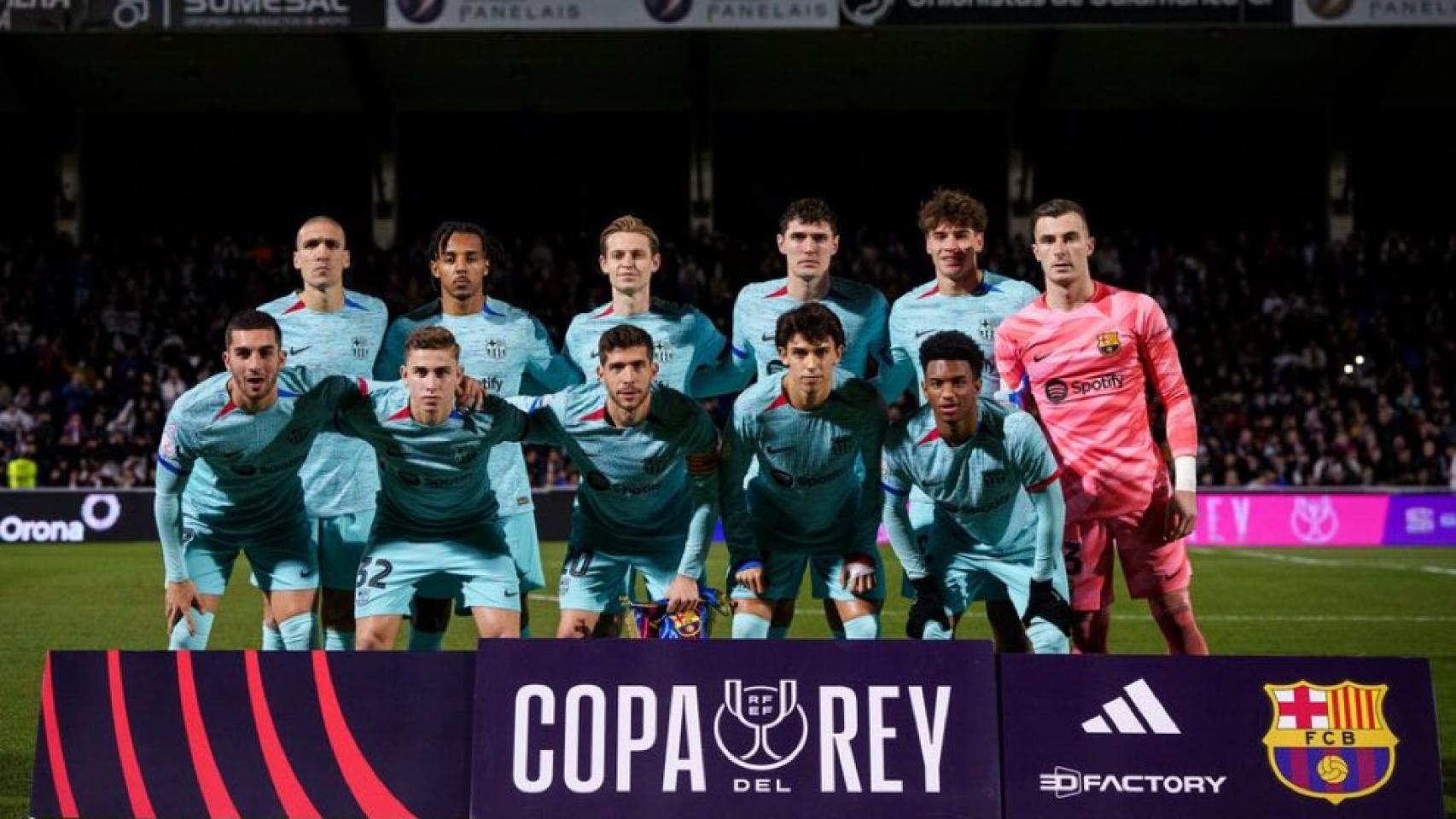 Los once jugadores del Barça que salieron de inicio en Salamanca