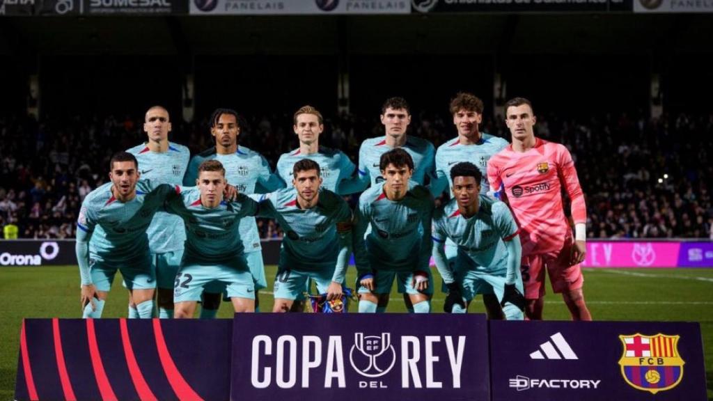 Los once jugadores del Barça que salieron de inicio en Salamanca