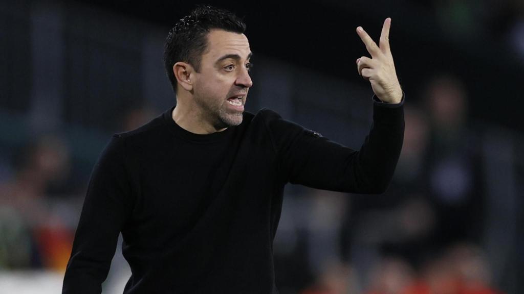 Xavi Hernández dirige al Barça contra el Betis en el Benito Villamarín