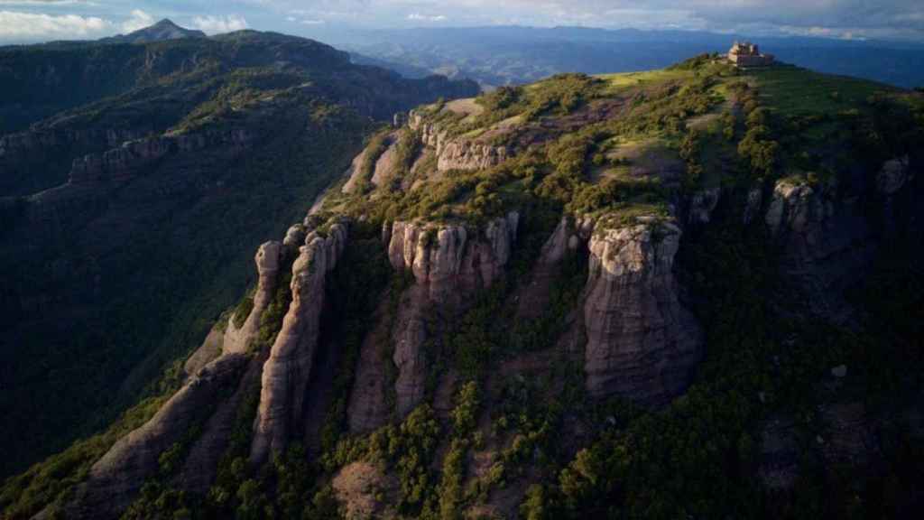 Vista aèria del parc natural de Sant Llorenç del Munt i l'Obac