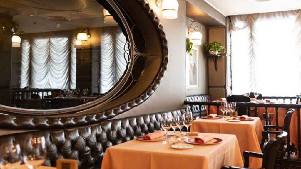 Interior del restaurante Via Veneto, con una Estrella Michelin