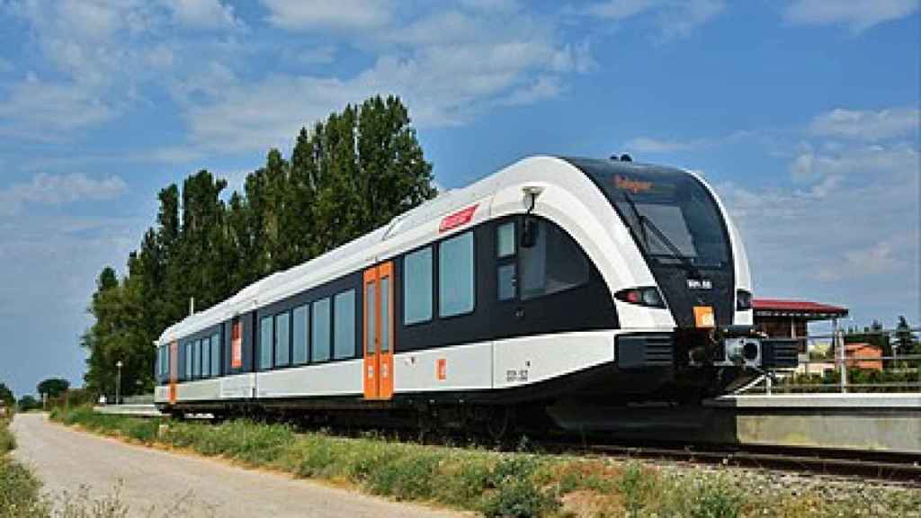 Un tren de FGC en una imatge d'arxiu