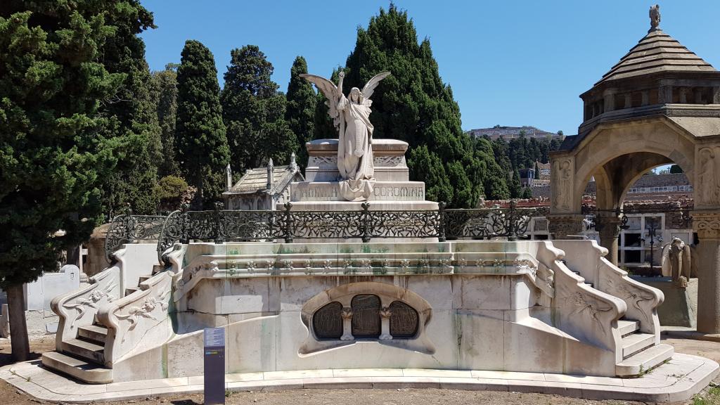 El panteón Coromina, ubicado en la avenida Oleguer del Cementerio de Montjiïc