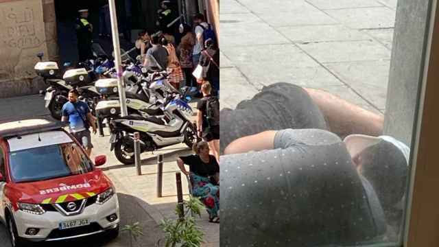 Usuarios del Centro de Recuperación de Daños de la calle de Robadors