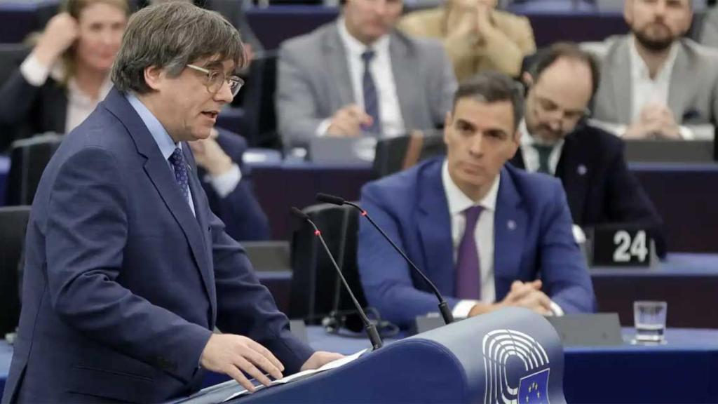 Carles Puigdemont y Pedro Sánchez, en una imagen de archivo en la Eurocámara