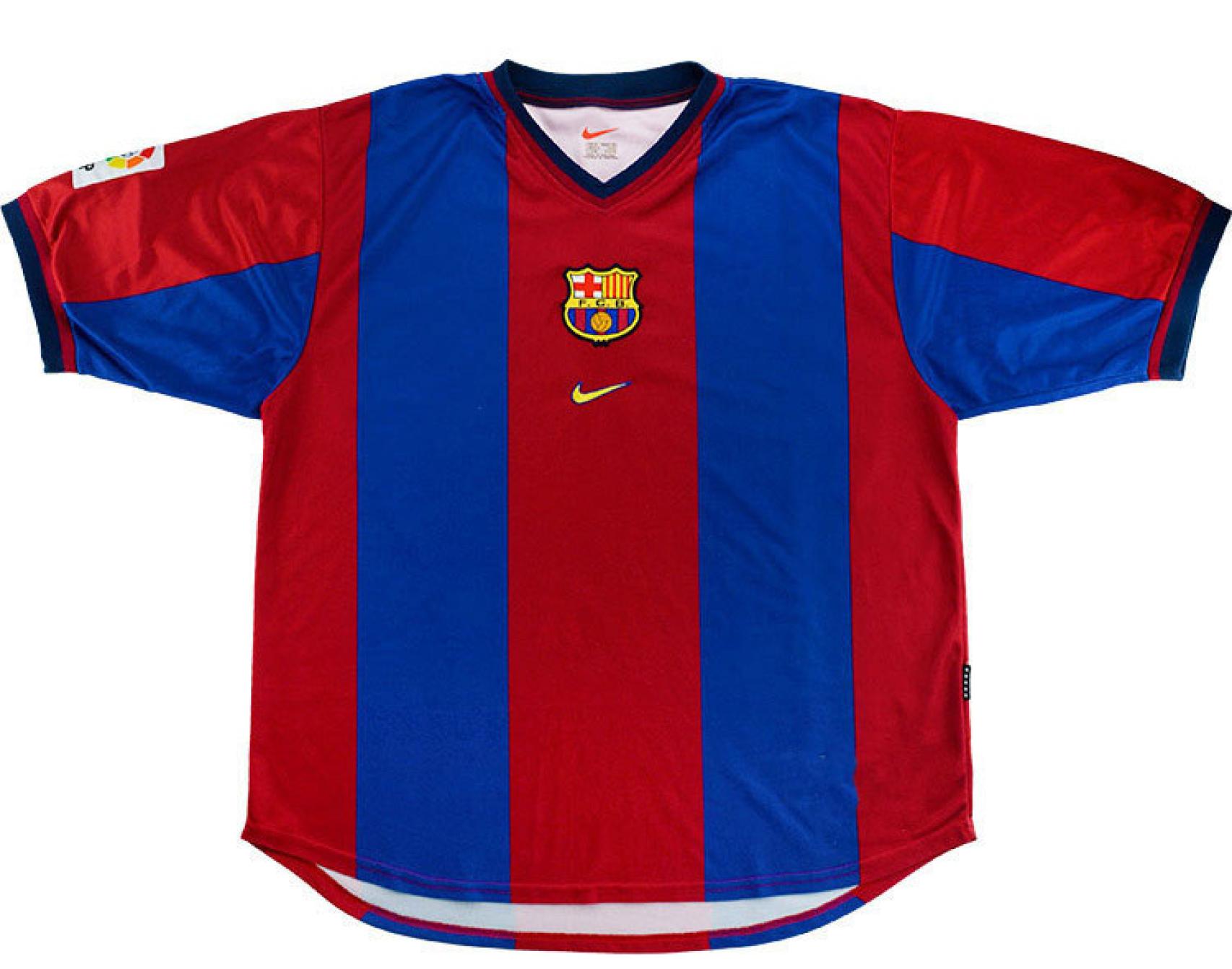 La primera camiseta Nike del Barça data de 1998