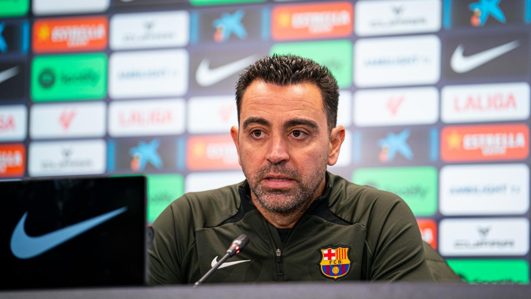 Xavi Hernández, en rueda de prensa previa al Alavés-Barça