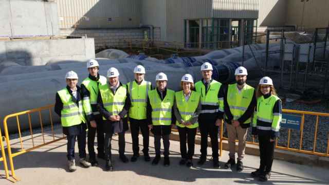 Aigües de Barcelona ha recibido la visita de Pere Aragonès, presidente de la Generalitat, y David Mascort, conseller d'Acció Climàtica de la Generalitat, en Sant Joan Despí