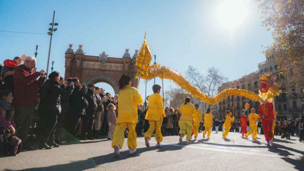 Celebració de l'Any Nou Xinès a Barcelona