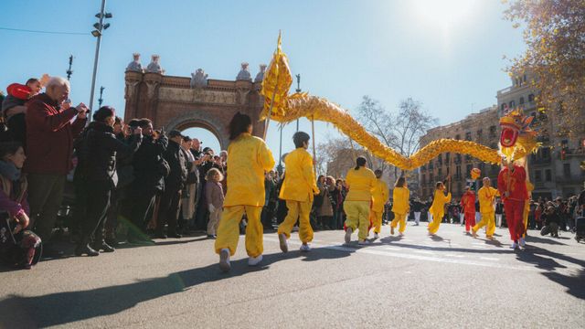 Celebración del Año Nuevo Chino en Barcelona
