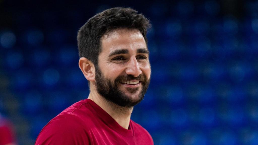 Ricky Rubio, entrenant al Palau Blaugrana