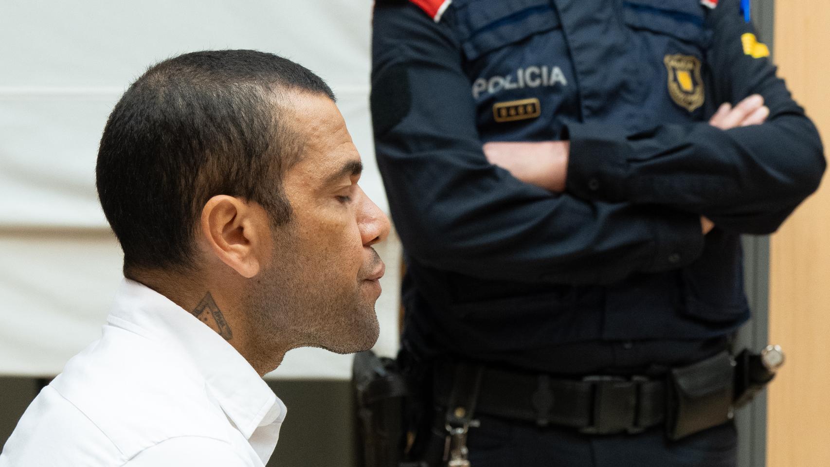 Dani Alves, exjugador del FC Barcelona, en la Audiencia Provincial de Barcelona