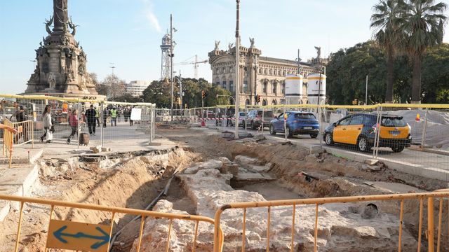 Los restos arqueológicos que han quedado al descubierto por las obras de reurbanización de la Rambla