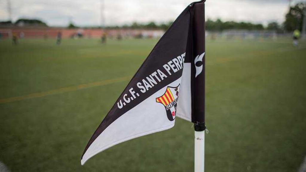 Bandera del Unificación Club de Fútbol de Santa Perpètua de Mogoda (Barcelona)