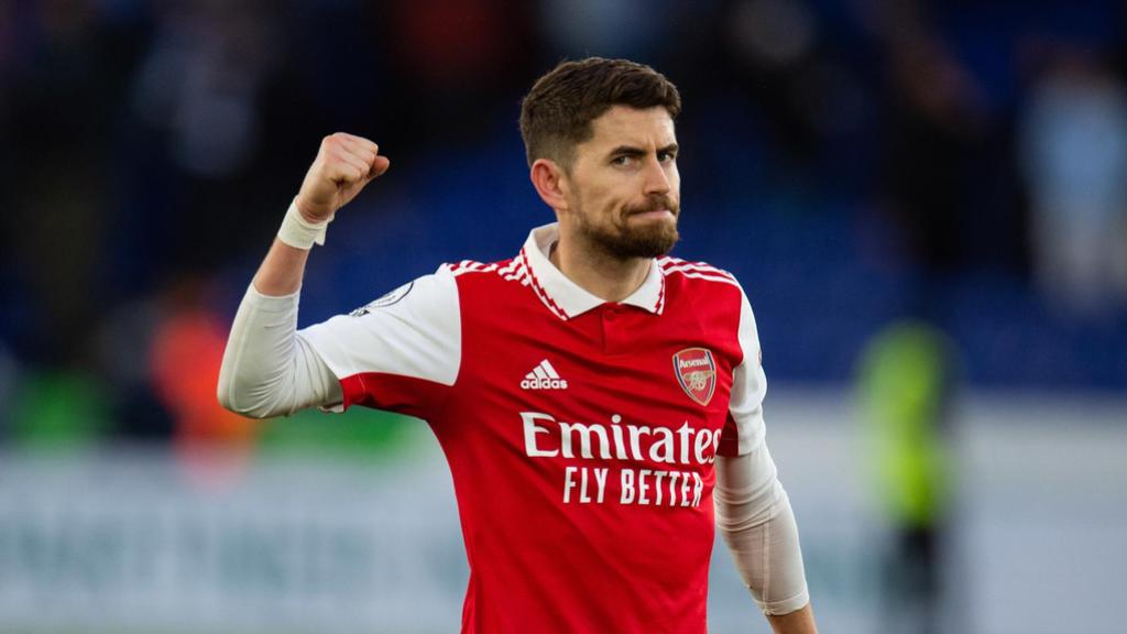 Jorginho, con el puño arriba, en una victoria del Arsenal