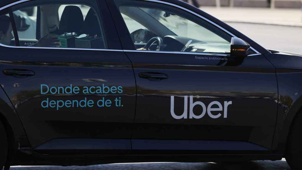 Vehicle d'Uber en circulació