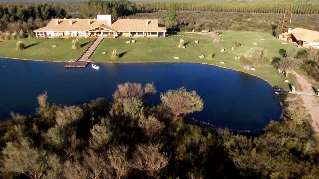 Vista aérea de la Colonia Elena, propiedad de los Beccaria Gallostra
