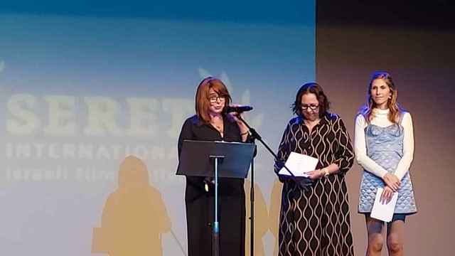 Odelia Haroush, Patty Hochmann y Noa Hadad, organizadoras del Festival Seret en Barcelona