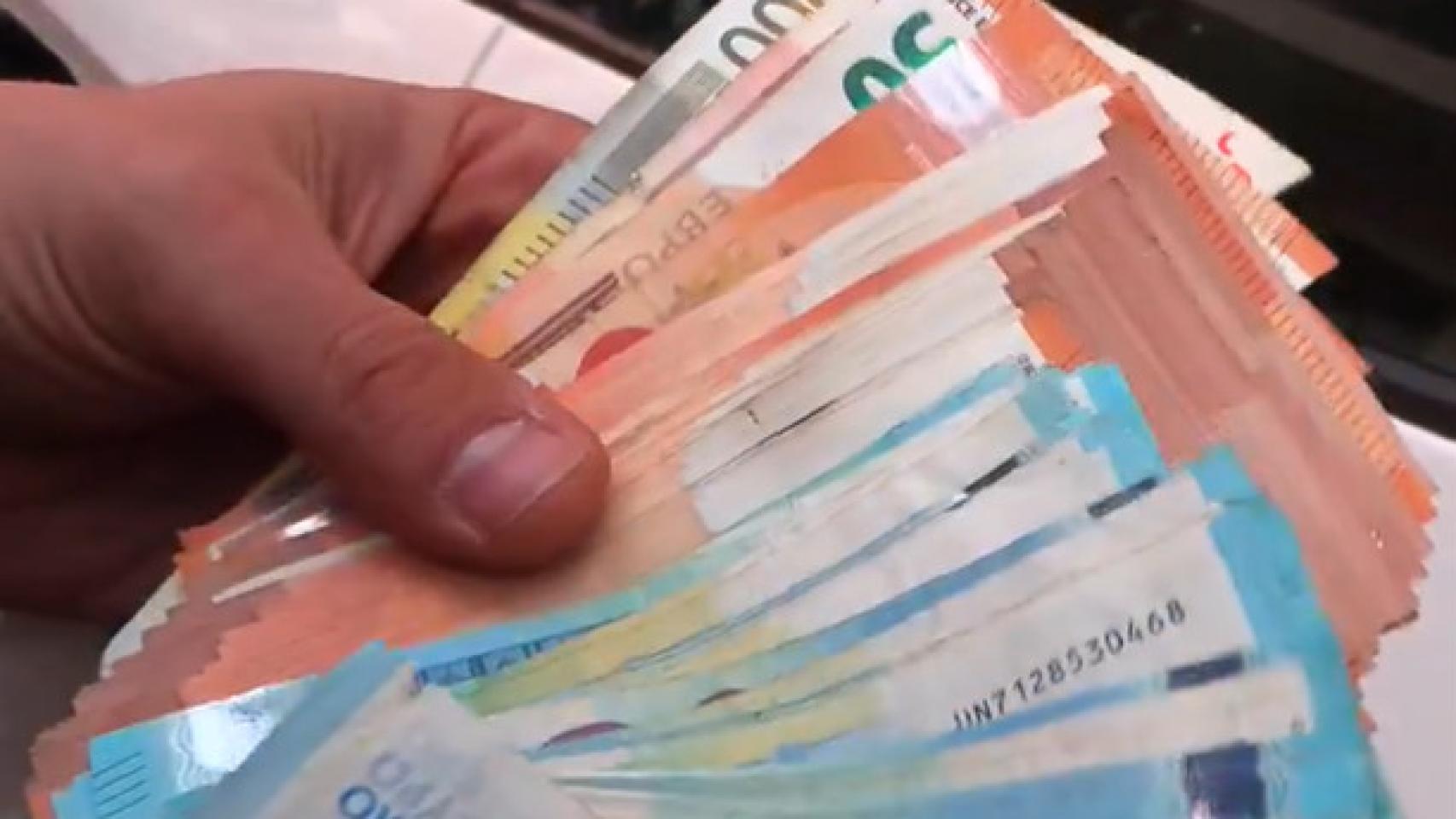 Dinero incautado en un dispositivo de los Mossos d'Esquadra contra el mercado negro en Barceloan