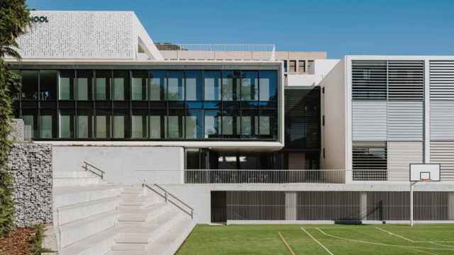 Render del futuro diseño del colegio St. Paul's School de Barcelona, actualmente en obras