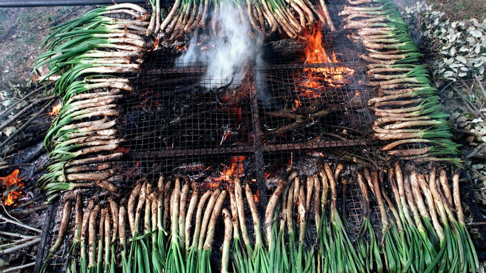 Calçots a la brasa