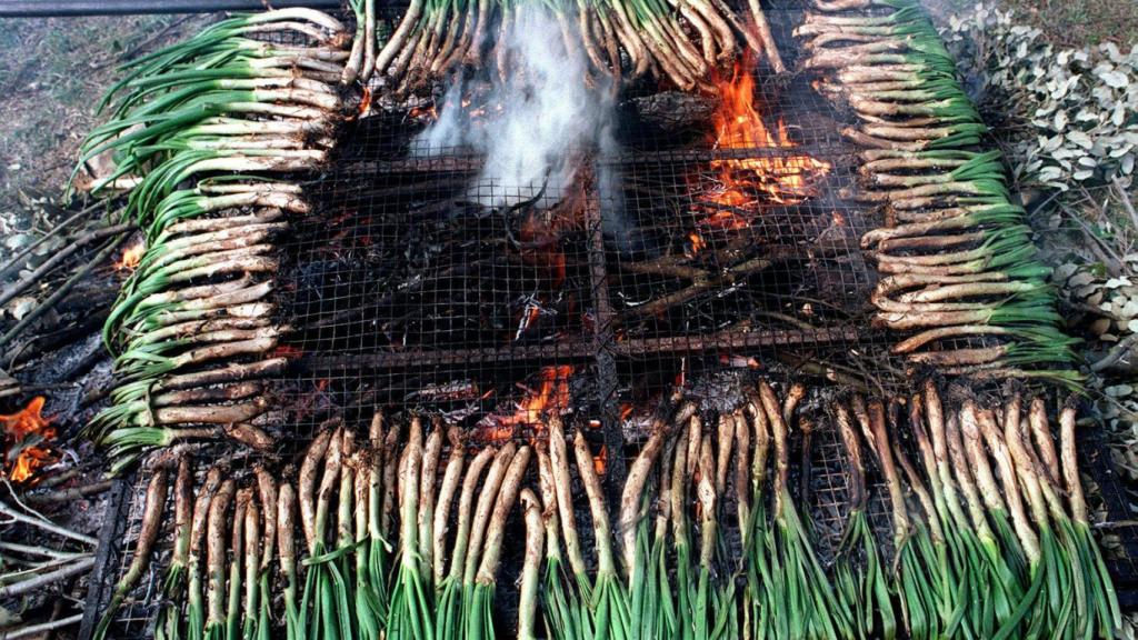 Calçots a la brasa