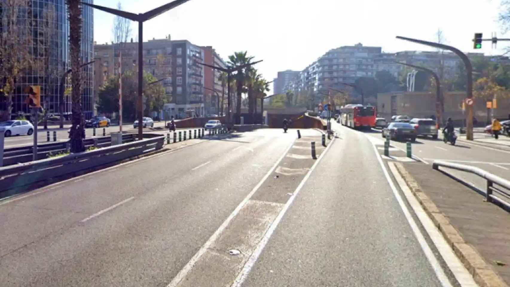 Tramo sin cobertura en la ronda del Mig