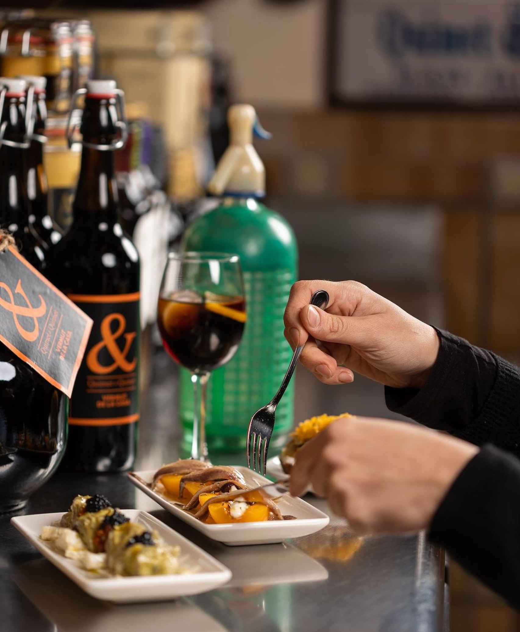 Tapas de la bodega Quimet & Quimet, en Sants-Montjuïc