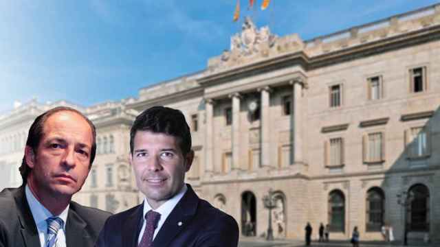 Fotomontaje de Jordi Jané, el fundador del bufete Jané Advocats y Rafael Entrena, el líder del bufete Entrena Jurídic