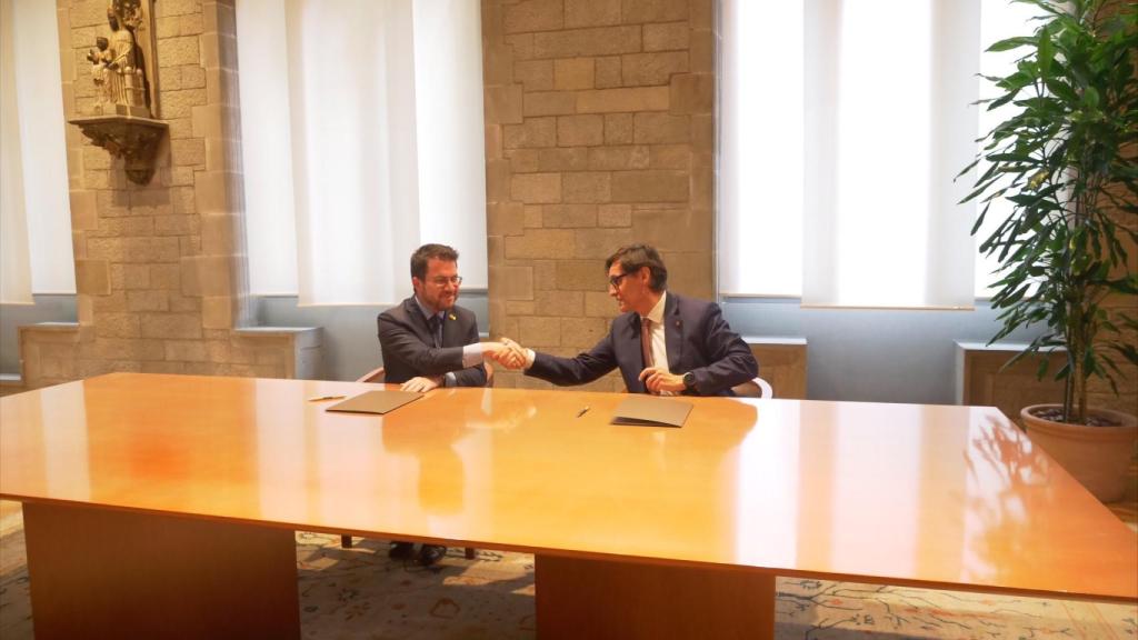 Acuerdo Pere Aragonès y Salvador Illa