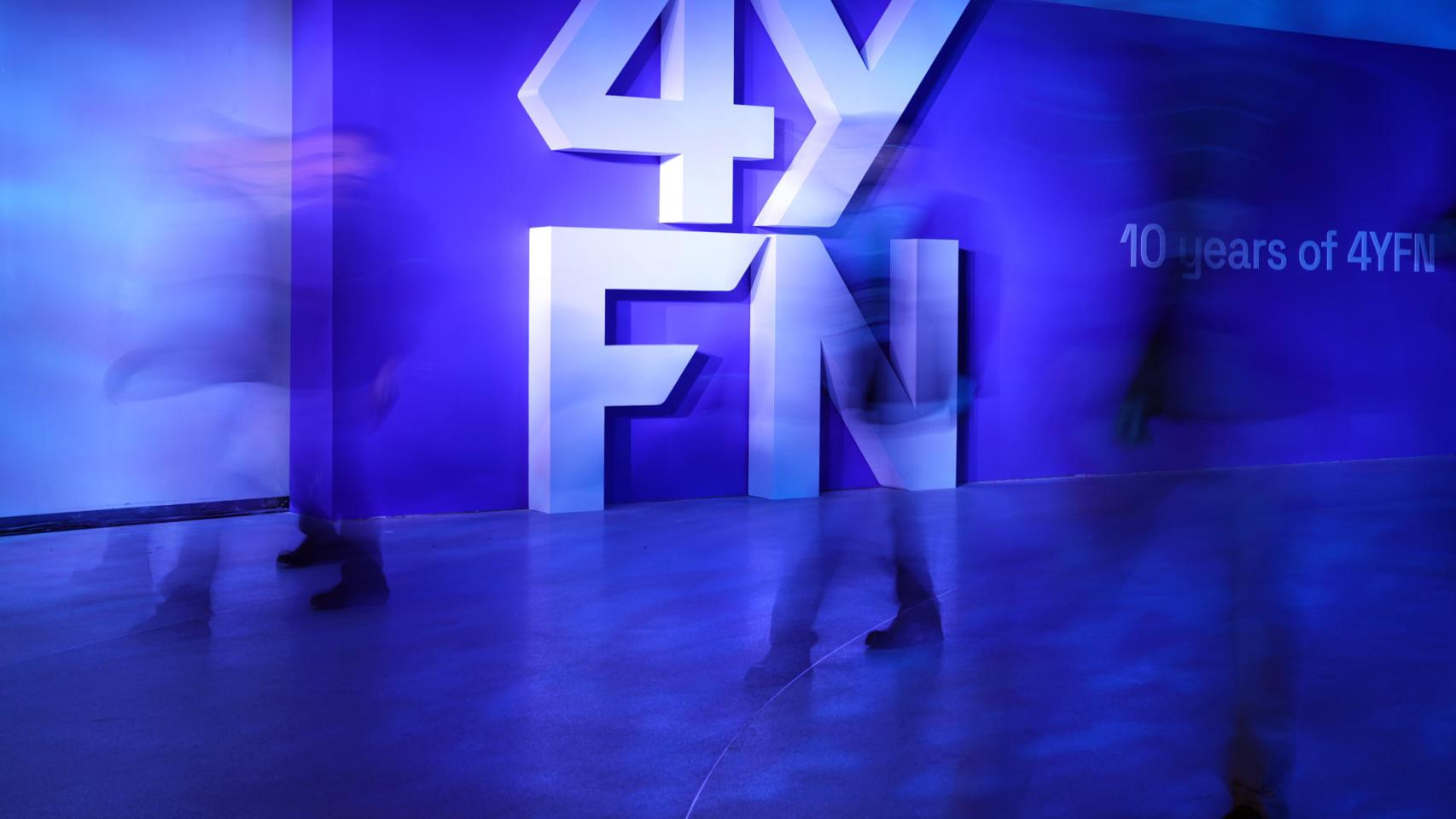 Entrada al salón de startups 4YFN, que se celebra en paralelo al Mobile World Congress