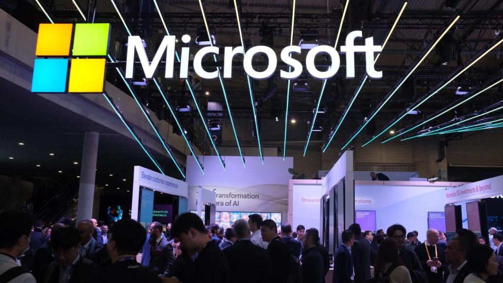 El estand de Microsoft en el Mobile