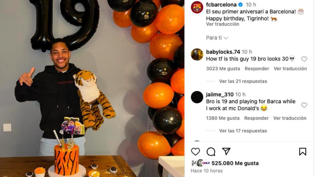 Cumpleaños de Vitor Roque