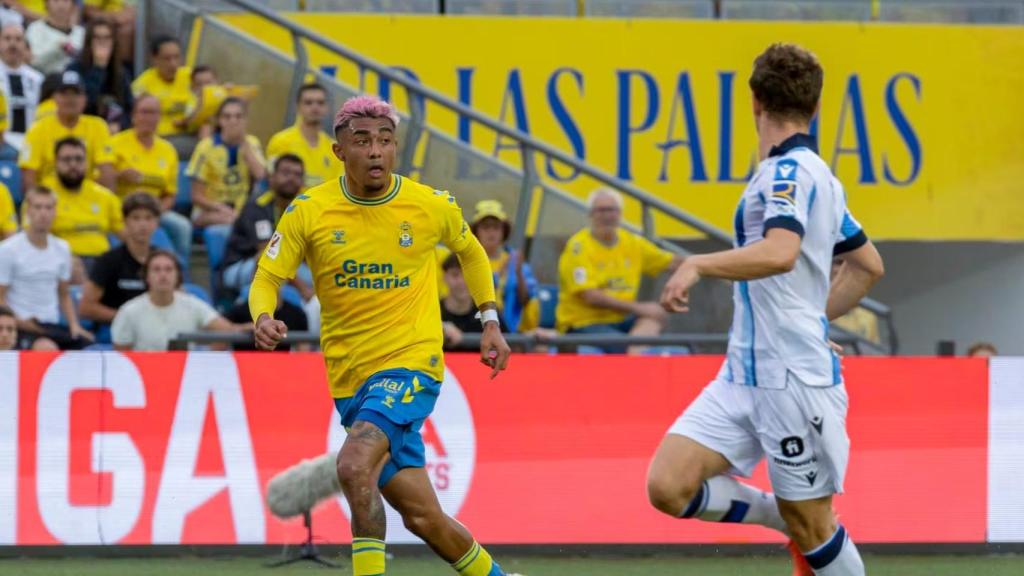 Julián Araujo, en un partido con la UD Las Palmas