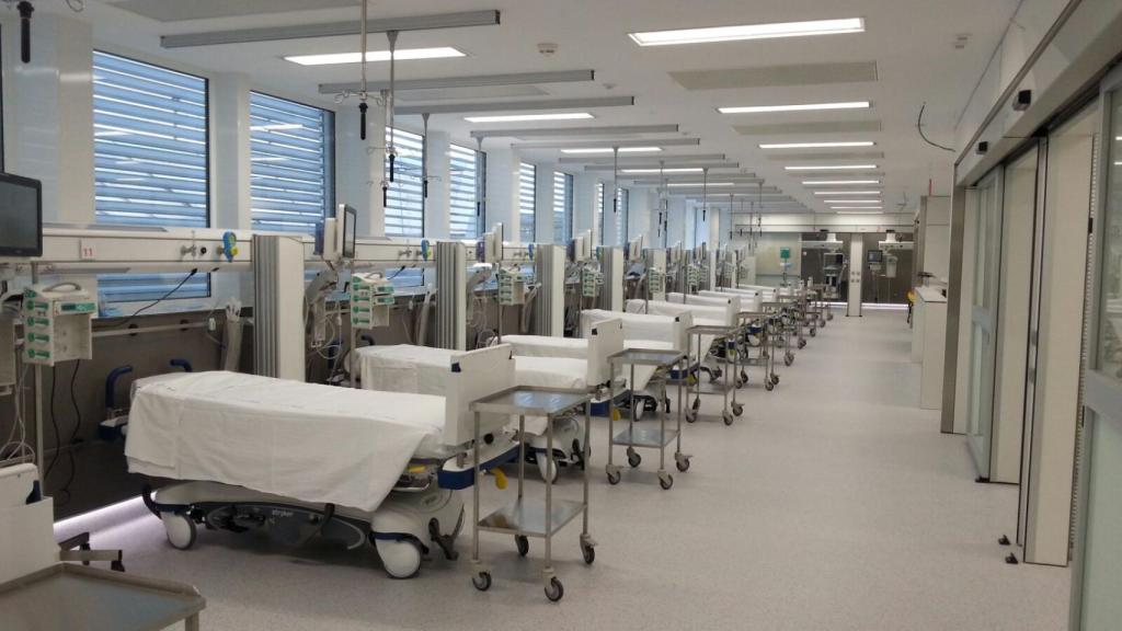 Imagen del área de Reanimación del Hospital del Mar de Barcelona