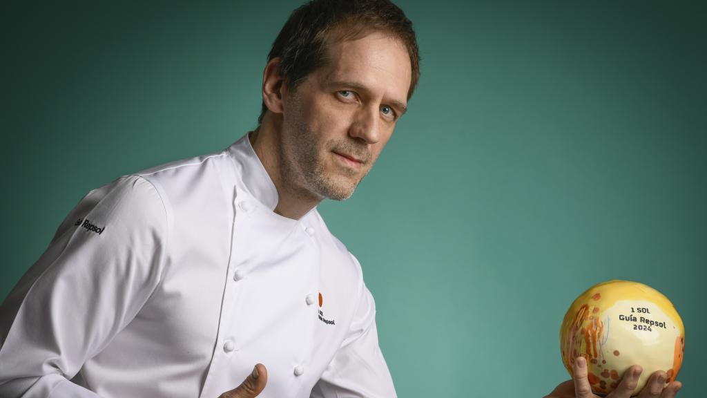 El chef chef Ezequiel Devoto, del restaurante Olivos, Comida y Vinos con un Sol de la Guía Repsol