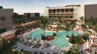 Render de Bastian, el primer 'beach club' de Barcelona