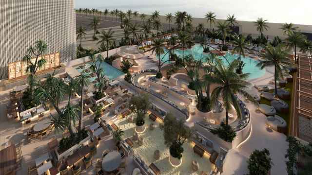 Render de la vista aérea de Bastian Beach