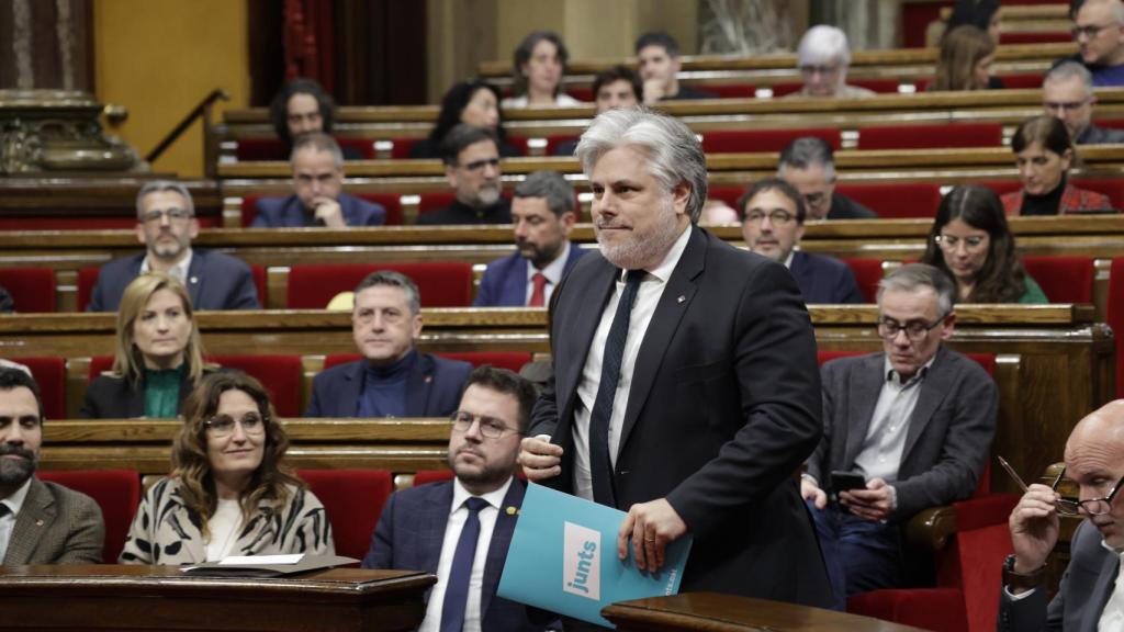 El presidente de Junts en el Parlament, Albert Batet