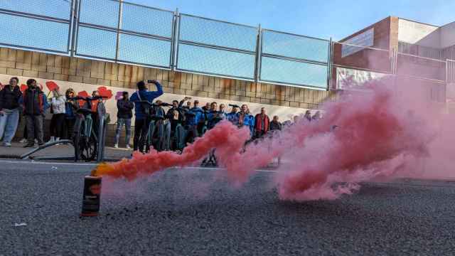 Trabajadores de Johnson Controls – Hitachi se manifiestan en Barcelona