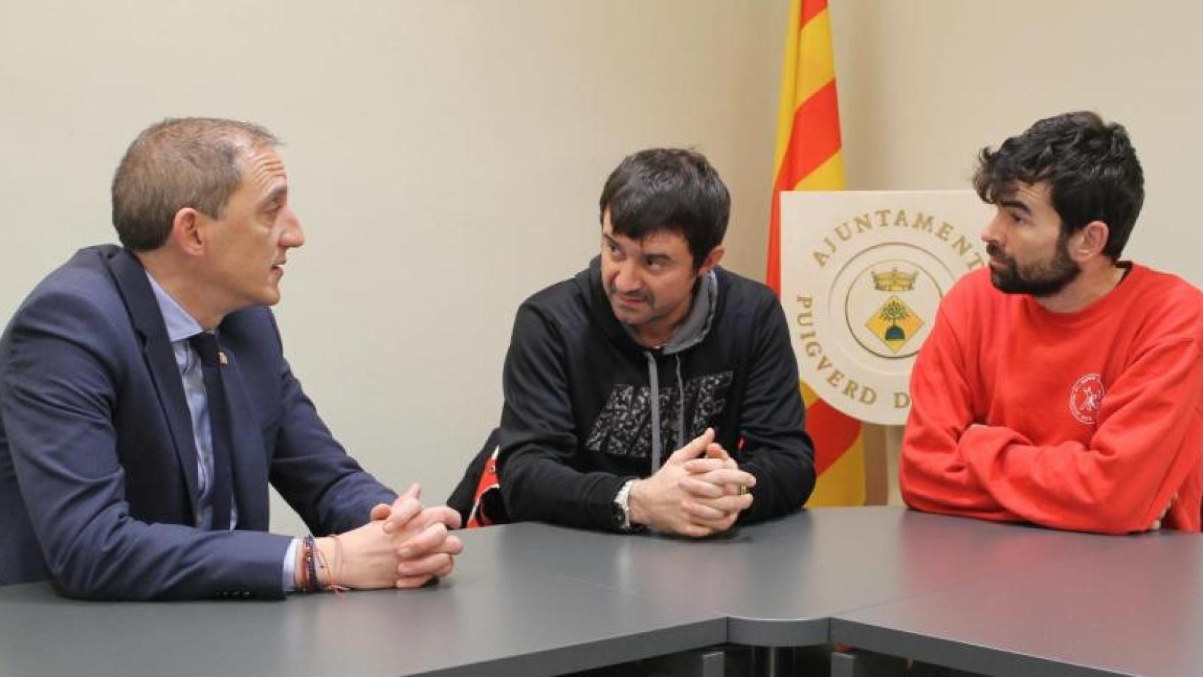 Josep Solsona, en el centro de la imagen