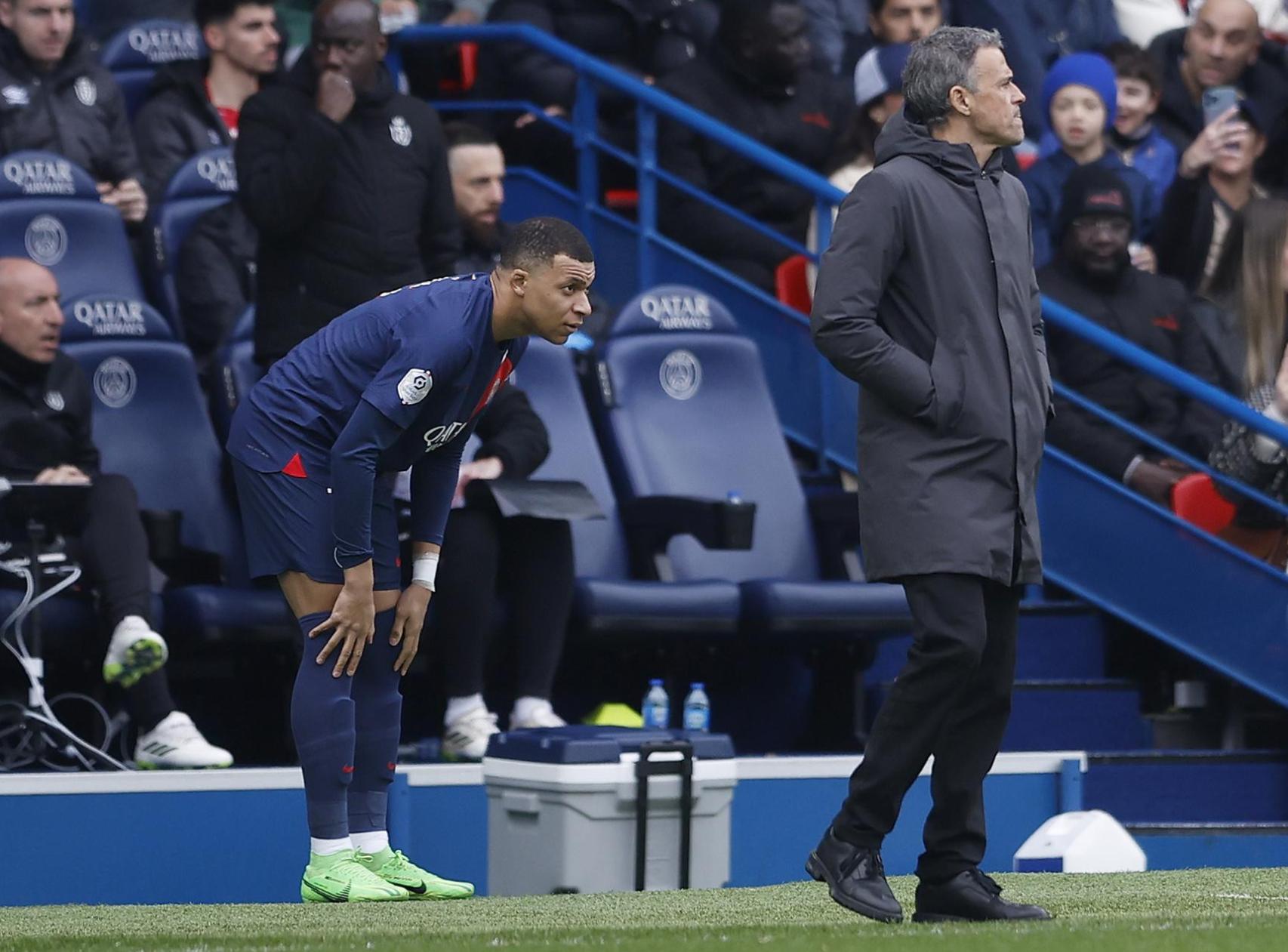 Luis Enrique da entrada a Kylian Mbappé en el PSG-Reims