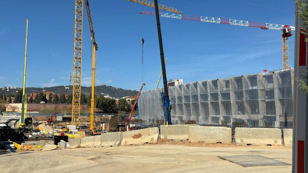 Las obras del nuevo Camp Nou siguen avanzando