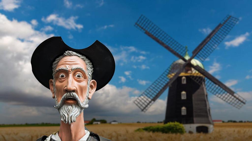 Creación inspirada en los molinos de 'El Quijote'