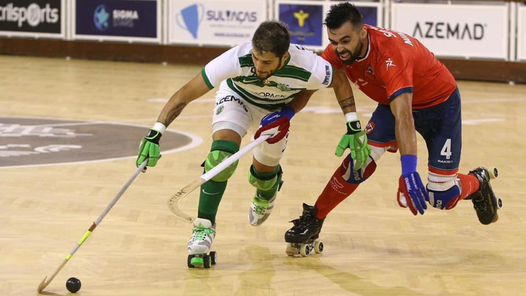 Ferran Font, en un partido con el Sporting de Portugal