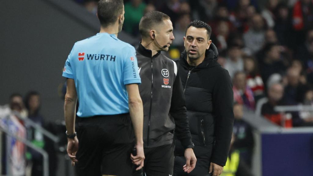 Xavi, tras ser expulsado