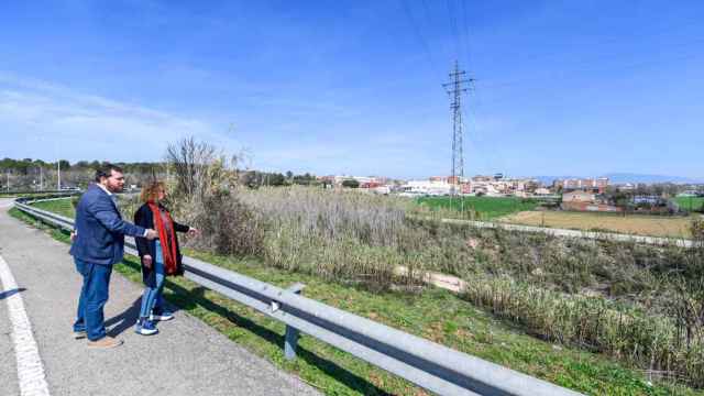 La consellera de Territorio, Ester Capella, a la zona de las obras de la N-152z entre Montcada i Reixac y Mollet del Vallès
